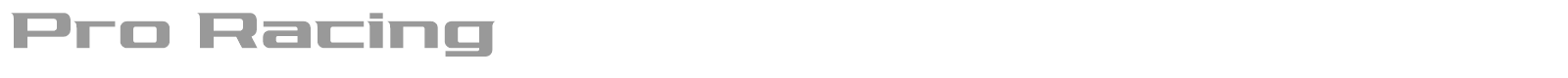 Pro Racing font preview